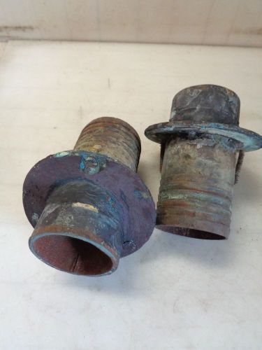 3&#034; exhaust tips aprox  6&#034; long  1 pair boat marine