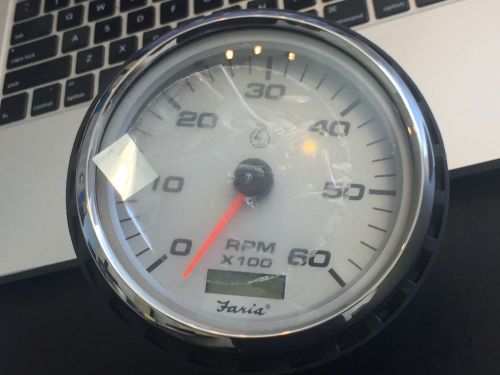 Tachometer 5&#034; 6000 rpm with hour meter / thc911c dl 0960a 5 inch thc911c new