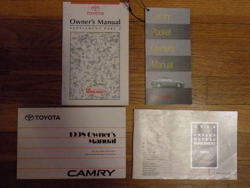 1998 toyota camry oem owner&#039;s manual and owner&#039;s manual supplements i &amp; ii