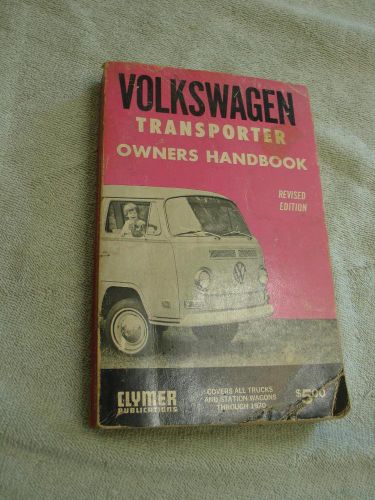 Volkswagen transporter owner&#039;s handbook