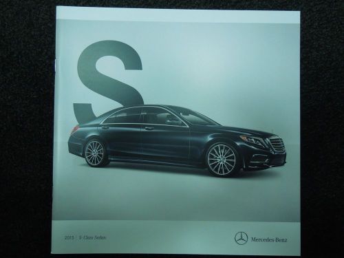 2015 mercedes benz s-class sedan 34 page deluxe sales brochure nos