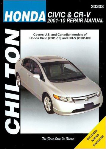 Honda civic 2001-2010, honda cr-v repair manual 2002-2009