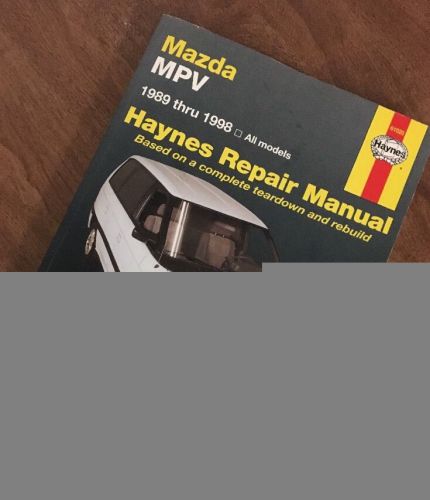 Repair manual haynes 61020 for 89-98 mazda mpv