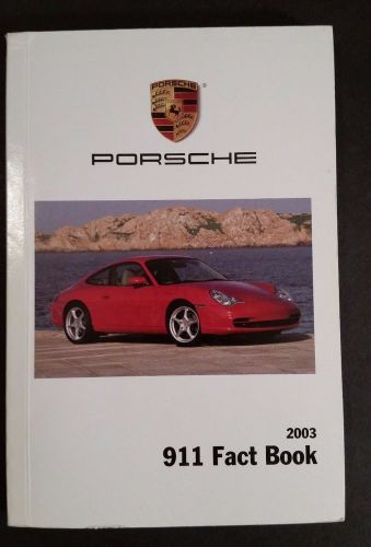 Porsche 911 fact book 2003 internal sales pocket reference 4&#034;x6&#034;