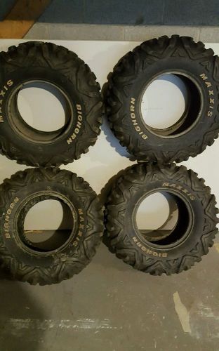 Set of 4 maxxis bighorn 26x9r12,  26x12r12 6 ply radial atv tires front and rear