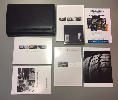 2015 lincoln mkx owners manual operator&#039;s books set 15 | all models