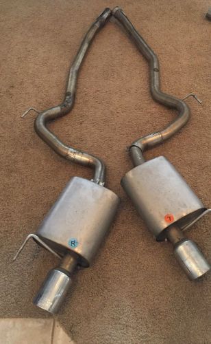 Ford performance by borla sport cat-back exhaust - chrome tips