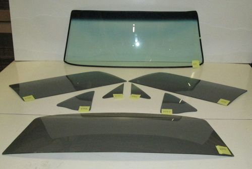 1969 1970 mustang fastback glass pkg, windshield side set, back glass smoke grey