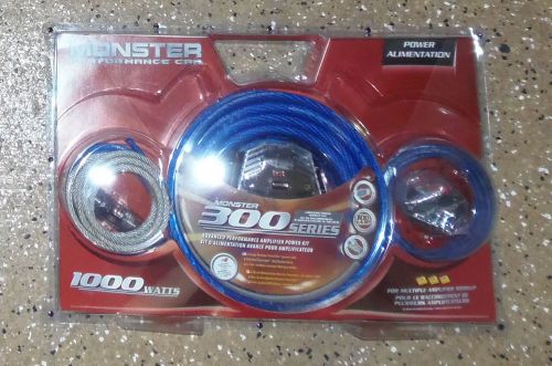 Monster p300bap 1000 watt multiple amplifier installation kit 22ft 4 gauge wire