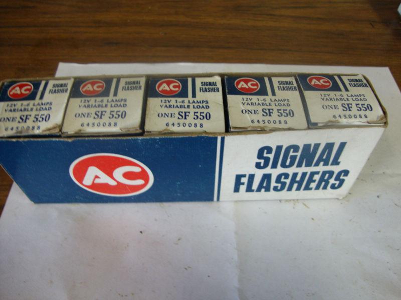 Ac sf-550 signal flashers nos lot of 5