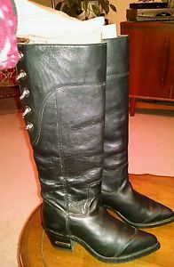 Harley davidson vintage chain drive leather boots usa ladies 6 1/2 nwot
