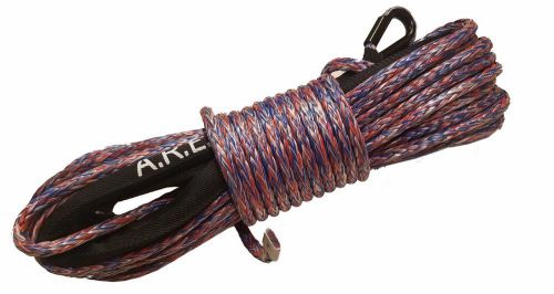 7/16&#034; x 100&#039; usa synthetic winch line cable rope 30000 lb with sheath (atv utv)