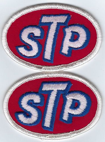STP Racing Patches 3 Inches Long Size Set of 2 Vintage Iron On Embroidered, US $3.49, image 1