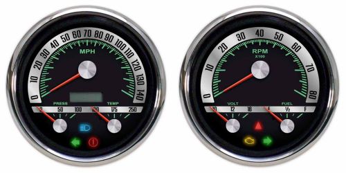 New vintage usa 68253-01 1968 series gauge kit w/ gm fuel sender