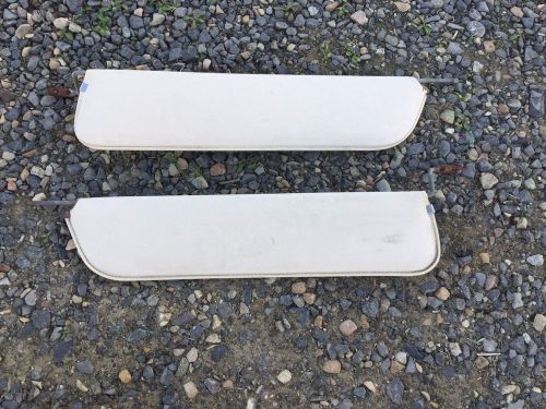 1969-1977 early classic ford bronco sun visors 66-77 sunvisors white parchment