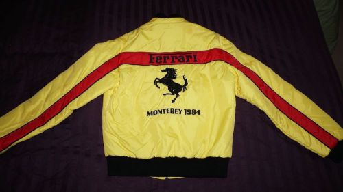 Rare custom ferrari jacket monterey 1984 size m 308 512 328 348 365 330 275