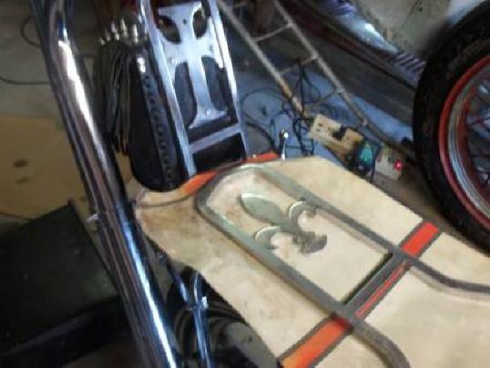 Vintage old school chopper sissy bar new - ace of spades