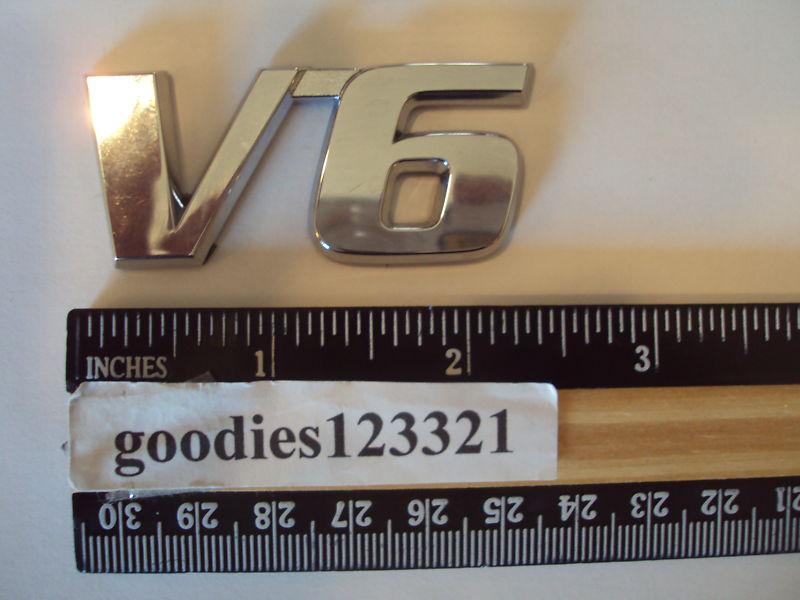 Honda v6 chrome emblem 