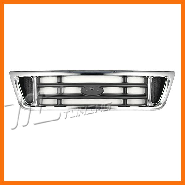 03-07 ford econonline e150 e250 e350 front plastic grille body assembly