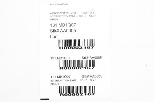 2007-2013 mercedes w221 s550 s500 s63 amg rear left trunk lid hinge cover oem