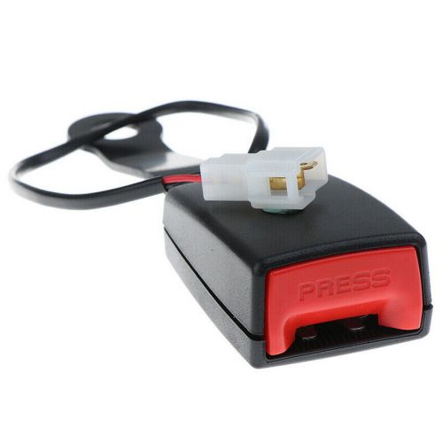 1Pc Car Front Seat Belt Buckle Padding Socket Plug Connector W/ Warning Cable, US $12.79, image 3