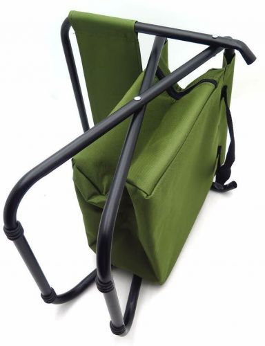 Httmt- backrest fishing chair pvc water resistant portable folding with ice ther