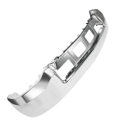 Front bumper chrome steel gm1002844 for chevrolet silverado 1500 2014-2015 new