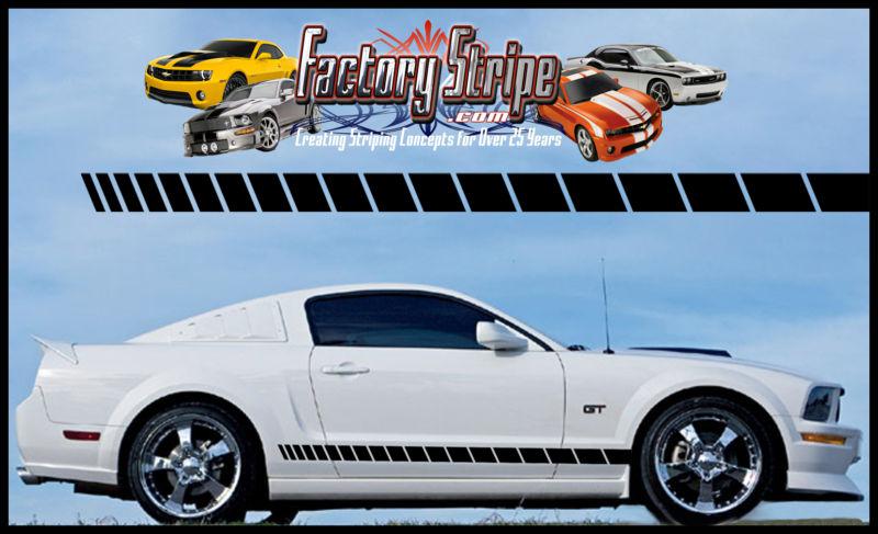 Ford mustang strobe rocker panel side decal factory stripe 2005-2013