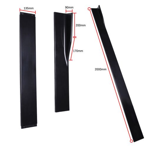 78.7" Glossy Black Side Skirt Extension Rocker Panels Lip For Nissan Maxima ST, US $75.11, image 7