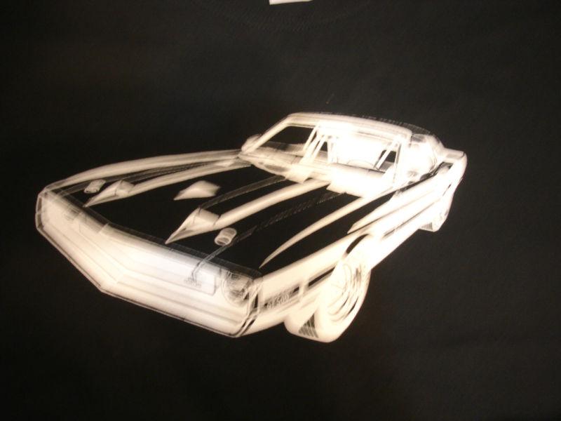 New carroll shelby 1969 1970 gt500 t-shirt shirt black large gildan mustang ford