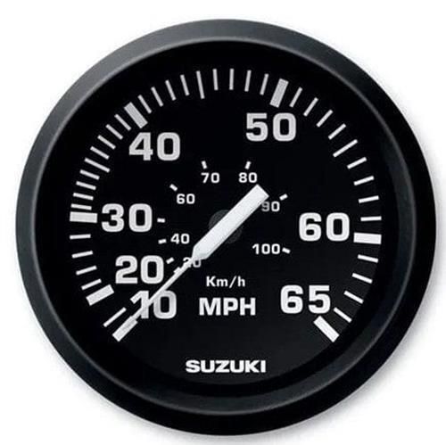 Suzuki 4" speedometer 65 mph black #990c0-80002