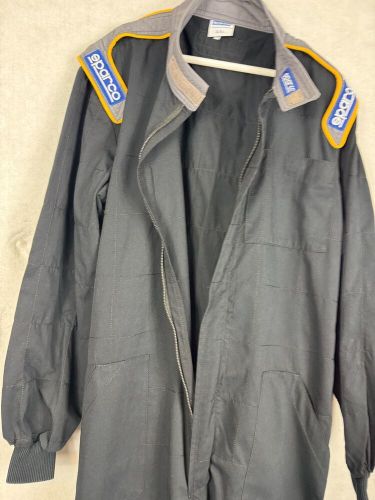 Sparco L Driver Auto Racing Suit Black Belted Zip Up Pocket Logo Kart CH2 Crew, US $35.99, image 2