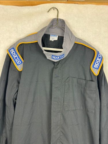 Sparco L Driver Auto Racing Suit Black Belted Zip Up Pocket Logo Kart CH2 Crew, US $35.99, image 7