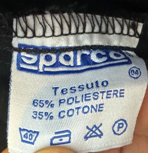 Sparco L Driver Auto Racing Suit Black Belted Zip Up Pocket Logo Kart CH2 Crew, US $35.99, image 13