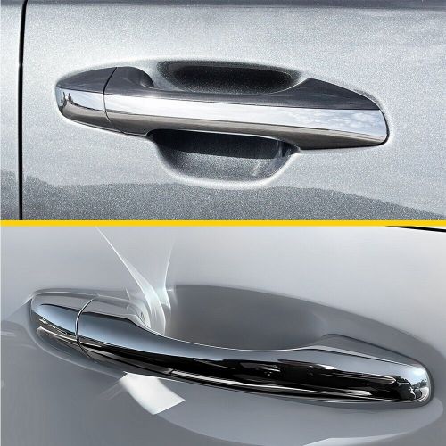 2x front lh+rh exterior door handle cover bezel chrome for 2016-2020 kia sorento
