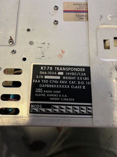 Transponder with tray  king kt76