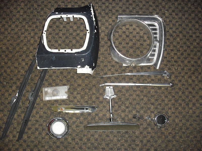 1967 68 69 70 ford falcon parts headlight bezel quarter-panel extension emblem