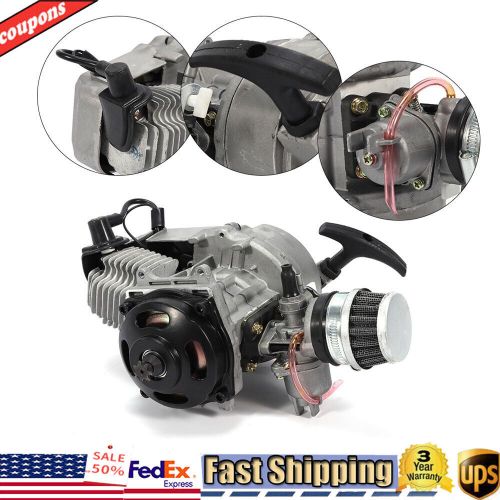 2 Stroke 49cc Engine Motor Pull Start For Pocket Bike Mini Dirt Bike ATV Scooter, US $57.97, image 17