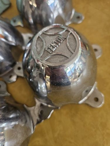FENTON Wheel Center Caps Vintage Set Of 5 4" Across Bolt To Bolt Car Auto, US $99.99, image 3