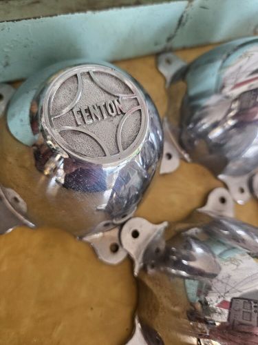 FENTON Wheel Center Caps Vintage Set Of 5 4" Across Bolt To Bolt Car Auto, US $99.99, image 6