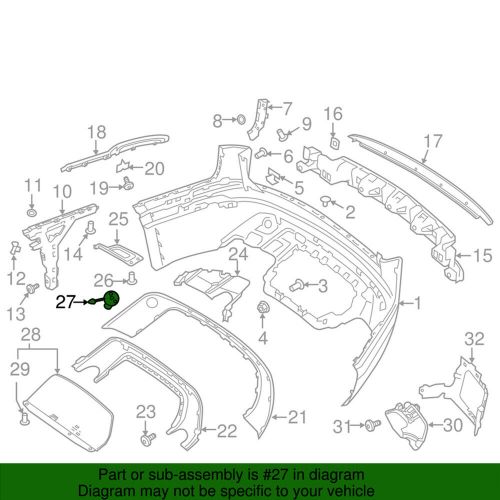 Rear Bumper Trailer Cover Tow Hook Cap For Land Rover Range Rover Velar 2017-23, US $13.52, image 5