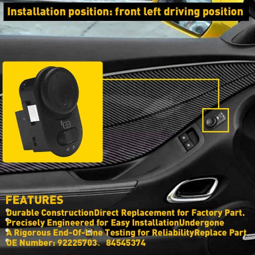 NEW For Left Driver Side Mirror Door Power Switch Control 10-15 Camaro 92225703, US $15.99, image 15