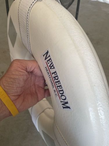 LIFE RING JIM- BUOY 20” WHITE USCG APPROVED THROW BOAT NEW FREEDOM HERTFORD NC, US $75.00, image 3