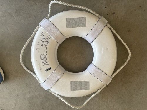 LIFE RING JIM- BUOY 20” WHITE USCG APPROVED THROW BOAT NEW FREEDOM HERTFORD NC, US $75.00, image 6