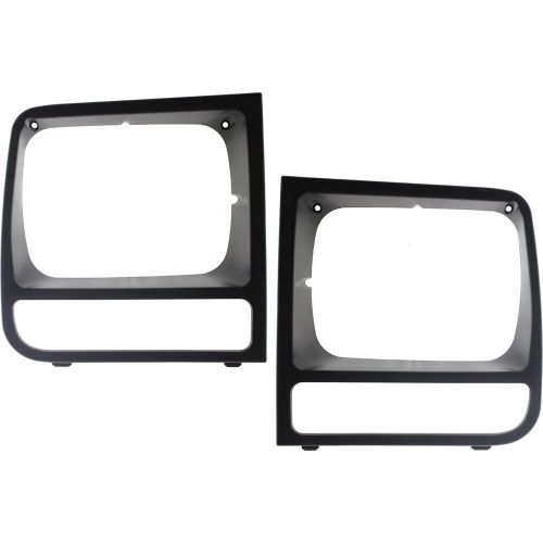 Headlight Door Set w/ Parking Light Hole LH & RH Black For 97-01 Jeep Cherokee, US $33.95, image 12