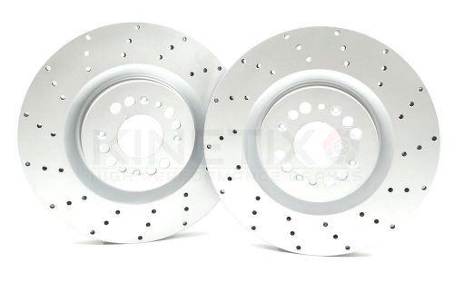 FOR ABARTH PUNTO 1.4 SUPERSPORT DRILLED FRONT BRAKE DISCS BREMBO PADS 305mm, US $, image 3