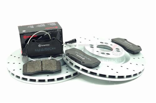 FOR ABARTH PUNTO 1.4 SUPERSPORT DRILLED FRONT BRAKE DISCS BREMBO PADS 305mm, US $, image 8