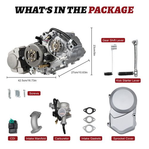 125CC 4Stroke CDI Motor Engine Kit Pit Dirt Bike ATV Quad For Honda CRF50 Z50 US, US $225.04, image 20