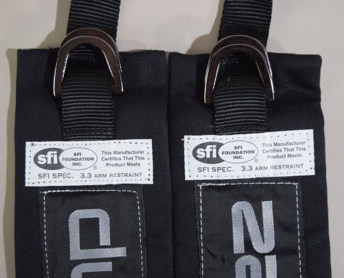 ZAMP RU005003 Black Race Car Open Cockpit Padded ARM RESTRAINTS (SFI 3.3) NEW, US $31.99, image 2