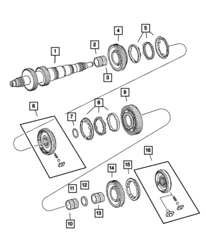 Genuine Mopar Second Gear Synchronizer 5189884AA, US $222.53, image 4